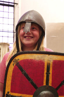 primary school student in museum costume alternative settings